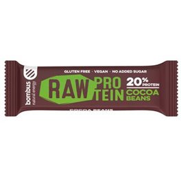 BOMBUS Raw Protein COCOA BEANS Bar 50 Gramm