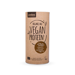 Vegan protein MIX: PEA - RICE - PUMPKIN - SUNFLOWER - HEMP Cacao & Chocolate 59 % 400 Gramm BIO 