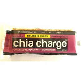 Chia Charge Flapjack Cranberries 20 x 80 Gramm UK