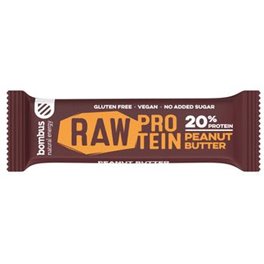 BOMBUS Raw Protein PEANUT BUTTER Bar 20 x 50 Gramm