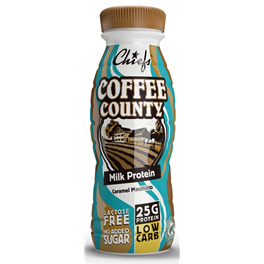 CHIEFS Protein Milk COFFEE COUNTY Caramel Macchiato high Protein low Carb 330 ml &Ouml;sterreich 