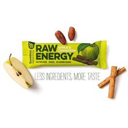 BOMBUS Raw Energy APPLE & CINNAMON Bar 20 x 50 Gramm