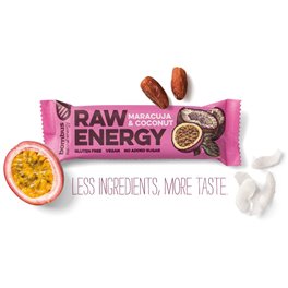 BOMBUS Raw Energy MARACUJA & COCONUT Bar 50 Gramm