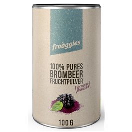 Frooggies BROMBEER 100% nat&uuml;rliches Fruchtpulver BIO 100 Gramm