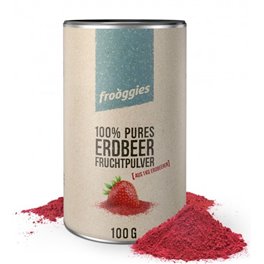 Frooggies ERDBEERE 100% nat&uuml;rliches Fruchtpulver 100 Gramm