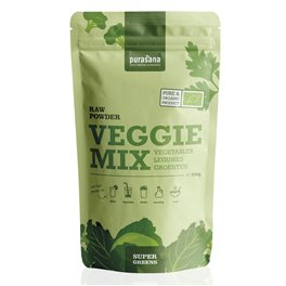 purasana GREENS VEGGIE MIX Vegetables Mix  Raw Powder 200 Gramm 